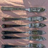 12 fish cutlery sets by Guy Degrenne in stainless steel