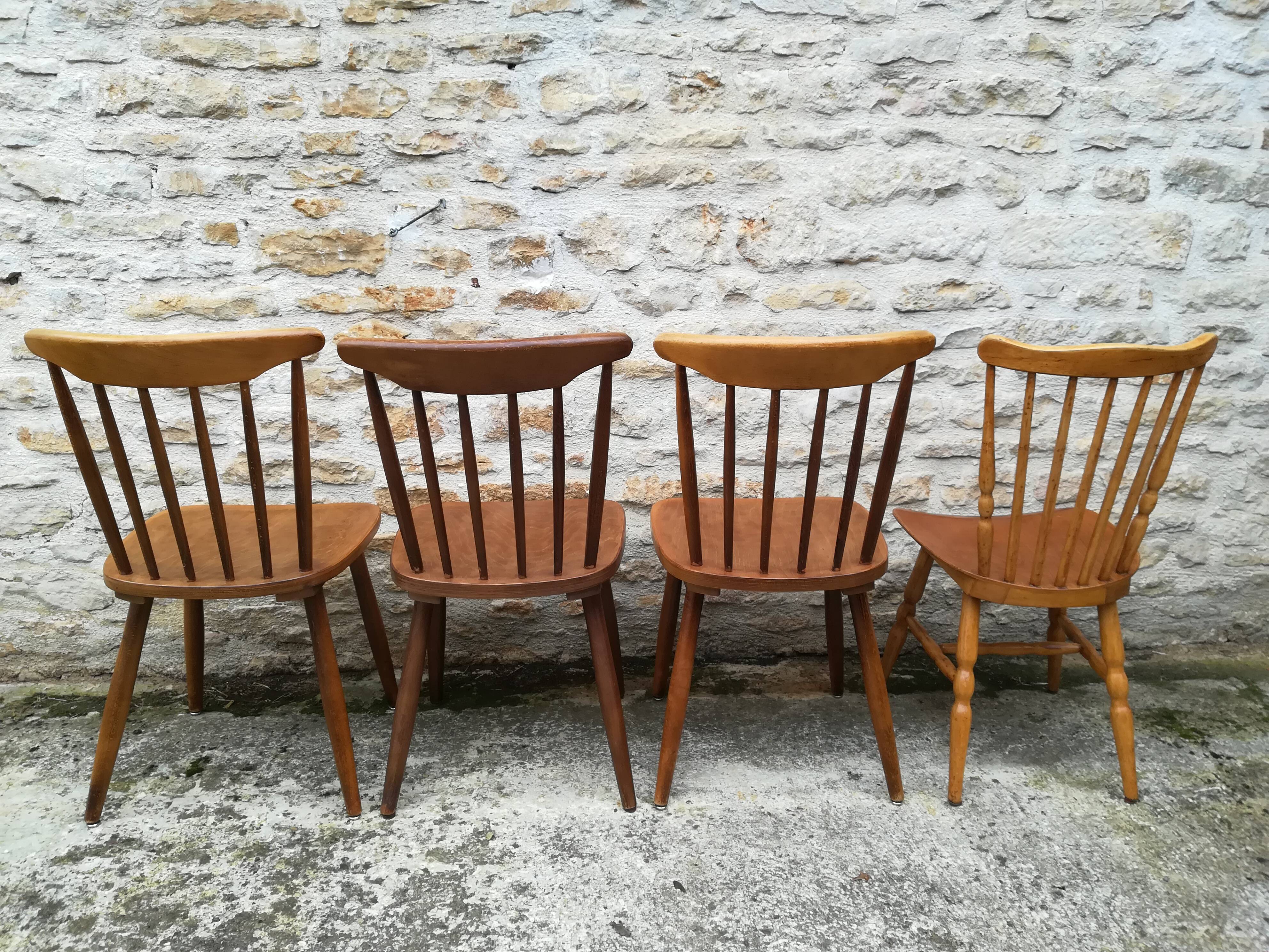 Set of 8 bistro chairs
