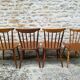 Lot de huit chaises bistrot depareillées