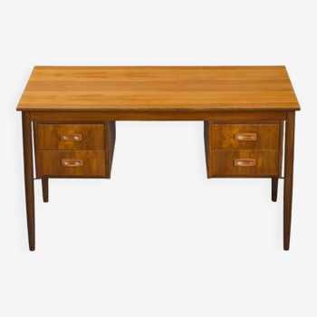 Mid-Century Danish Teak Desk from Hanbjerg Furniture Factory, 1960s