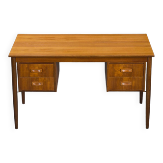 Mid-Century Danish Teak Desk from Hanbjerg Furniture Factory, 1960s