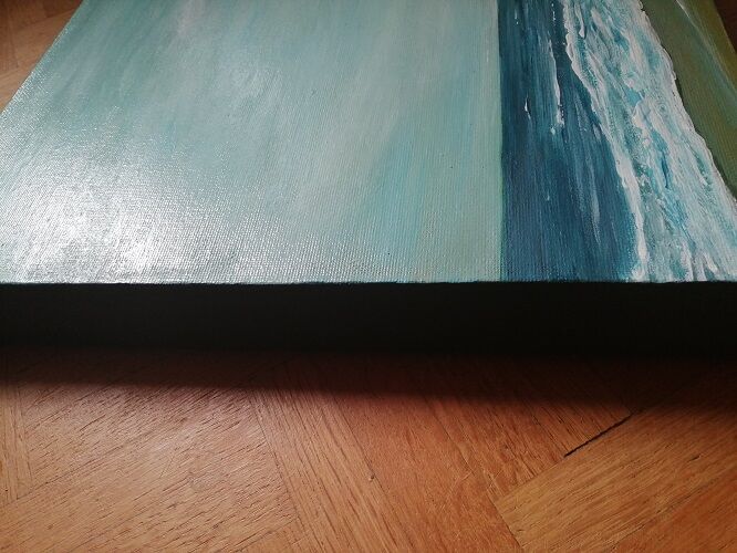 Original painting "eternal foam" signed and delivered with its certificate
