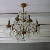 Bronze and Crystal chandelier