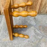 Vintage turned wooden footstool/step stool