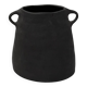 Black earth stoneware vase
