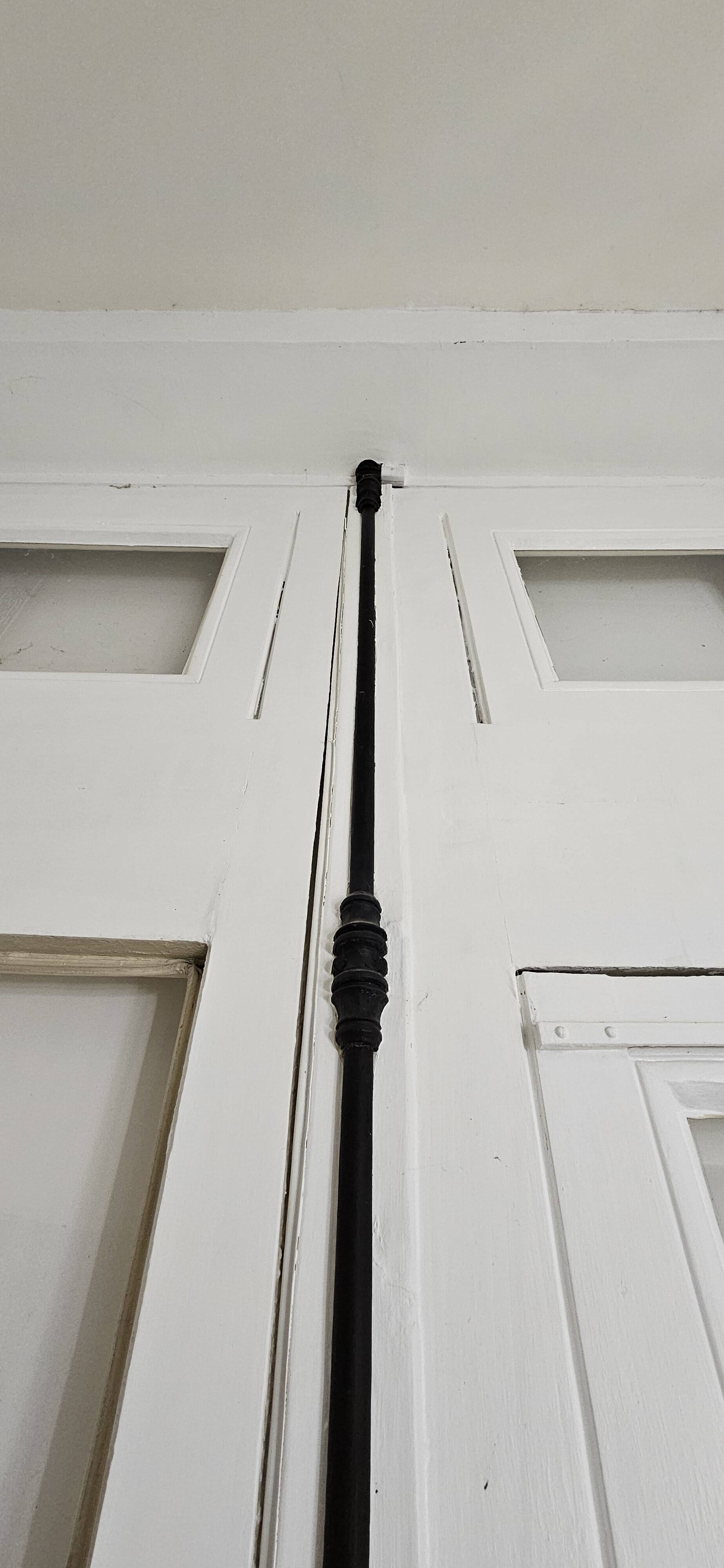 3.75m Porte Cochère Block - 19th century solid oak - glazed + espagnolette + wolf's mouth sheep
