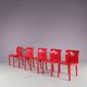 1980s “4870” chairs by Anna Castelli Ferrieri for Kartell, Italy