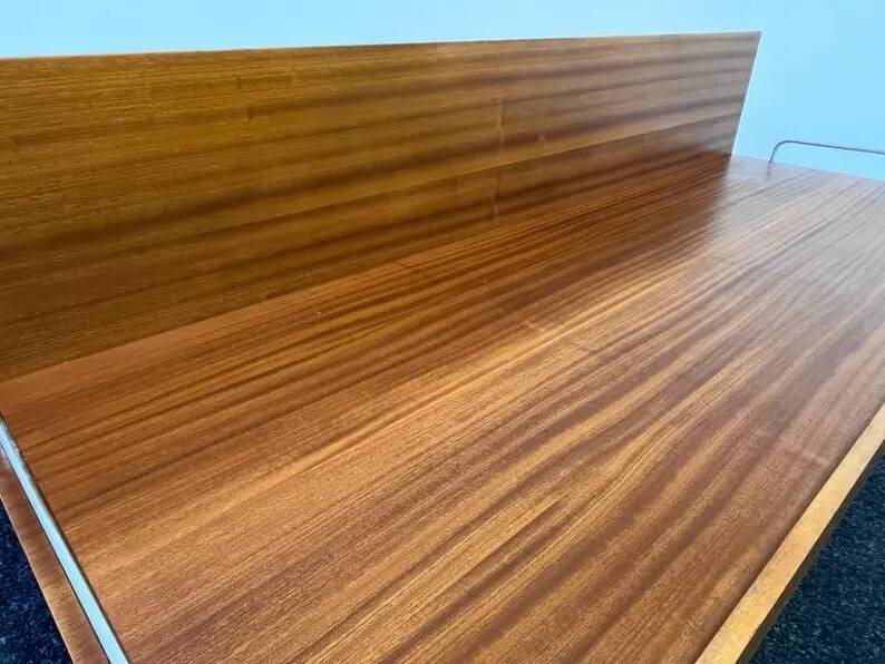 Mid century 2 seater Design Sofa/daybed in mahogany - 1970 / Czechoslovakia
