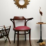 Reupholstered Thonet office chair No.6003