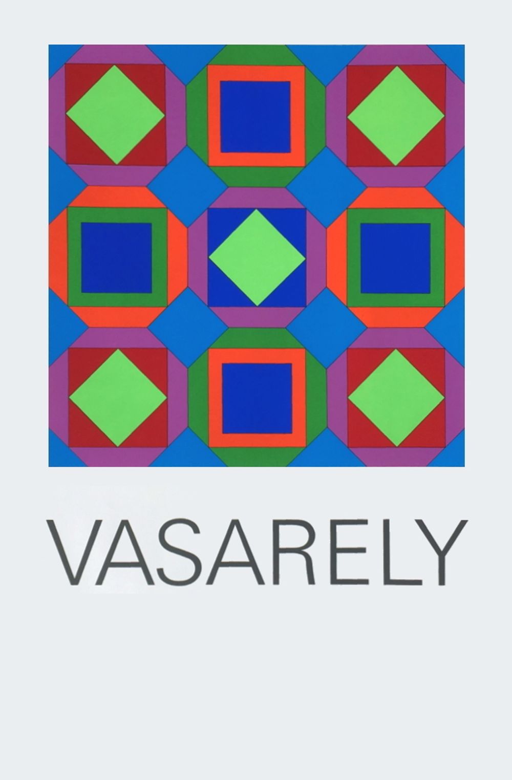 Victor vasarely silkscreen printing art basel 82 (avl)