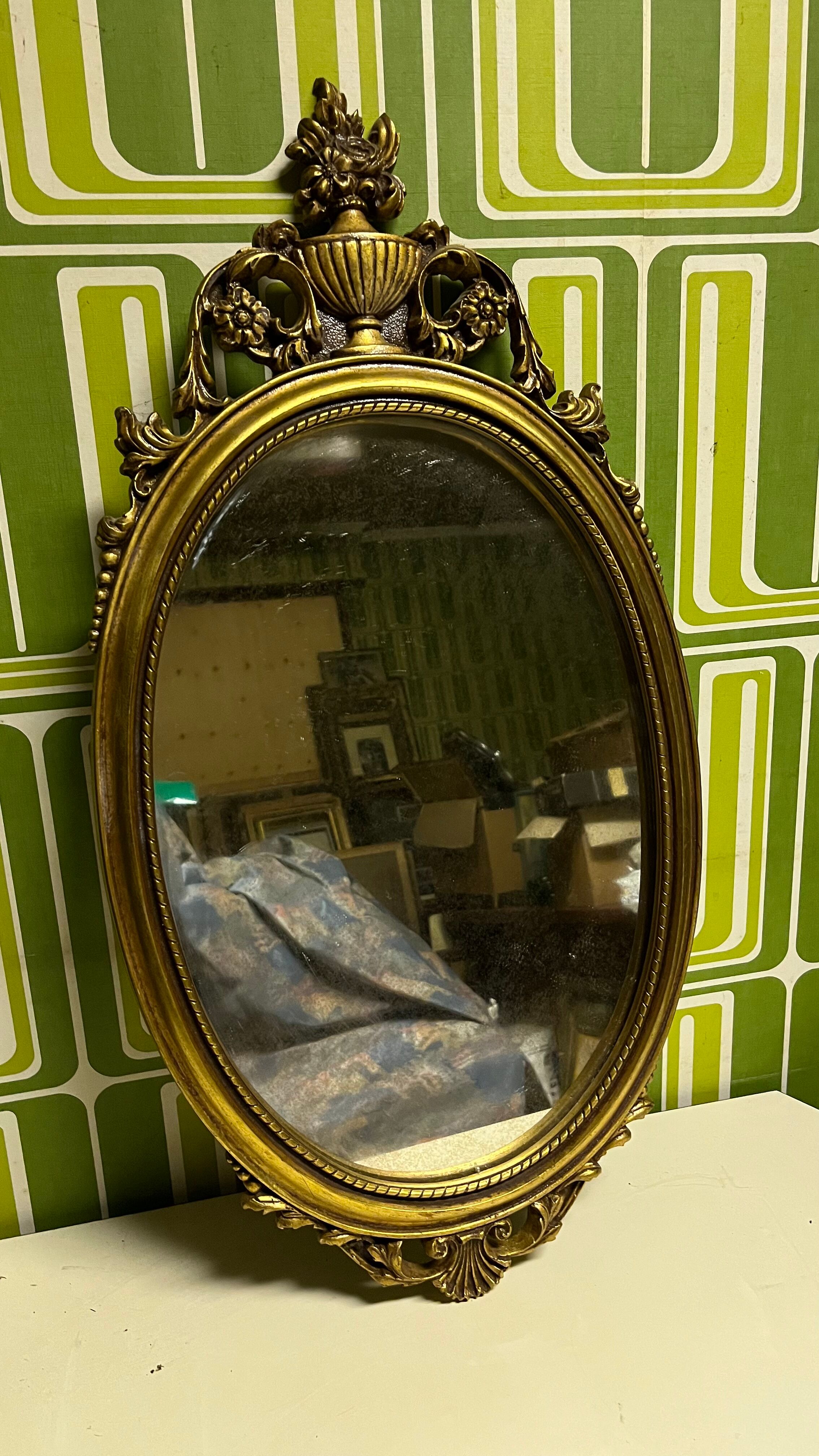 Golden mirror 74x38x3