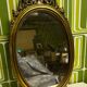Miroir doré 74x38x3
