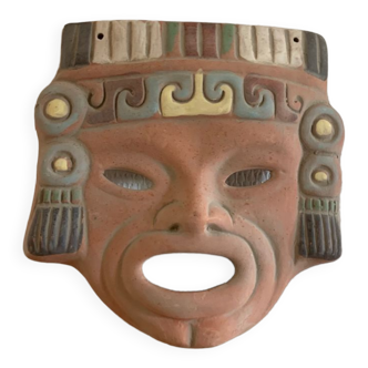 Mayan Aztec mask Mexican art