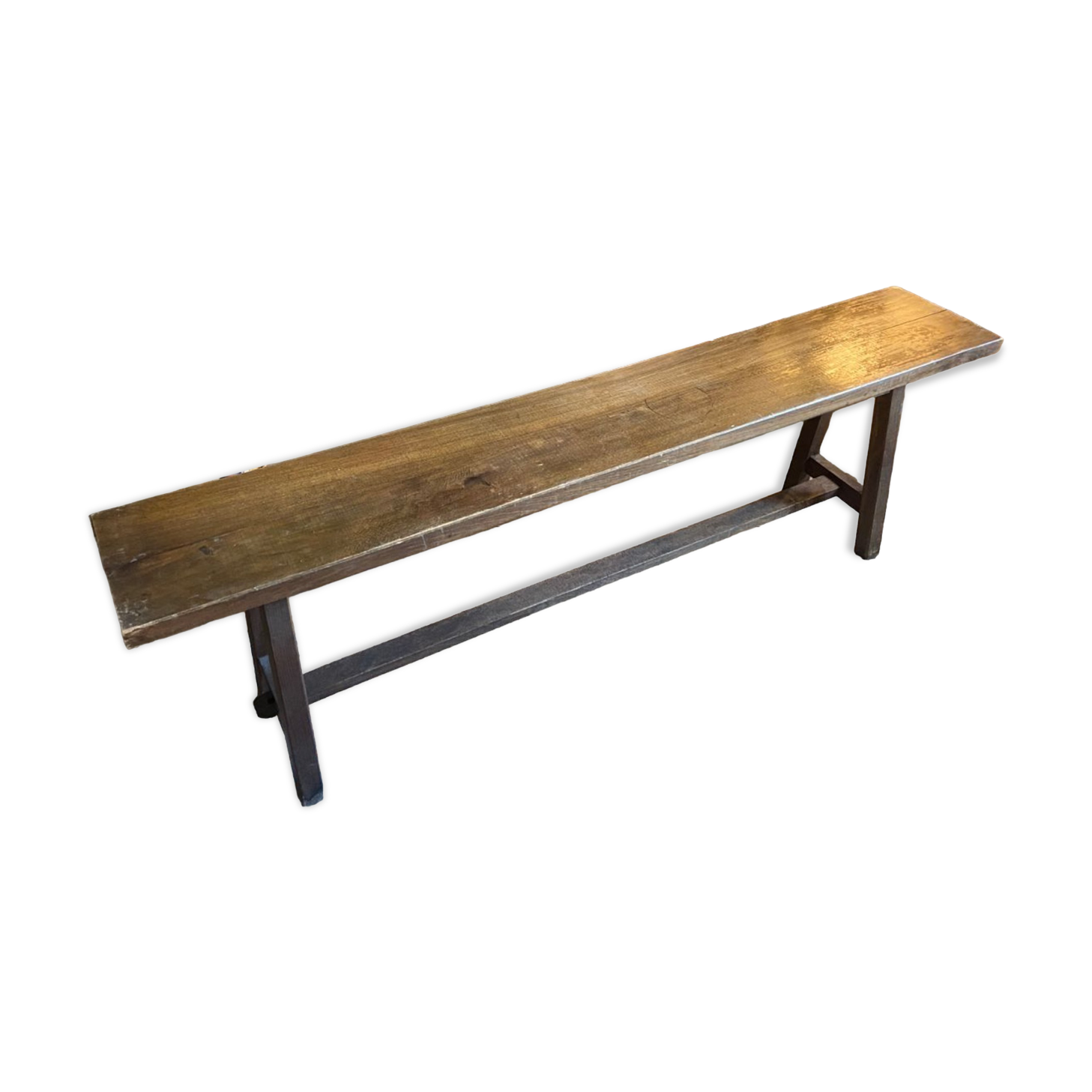 Solid oak bench