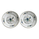 2 assiettes à dessert Moulin des Loups Orchies.