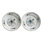 2 assiettes à dessert Moulin des Loups Orchies.