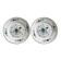 2 Moulin des Loups Orchies dessert plates.