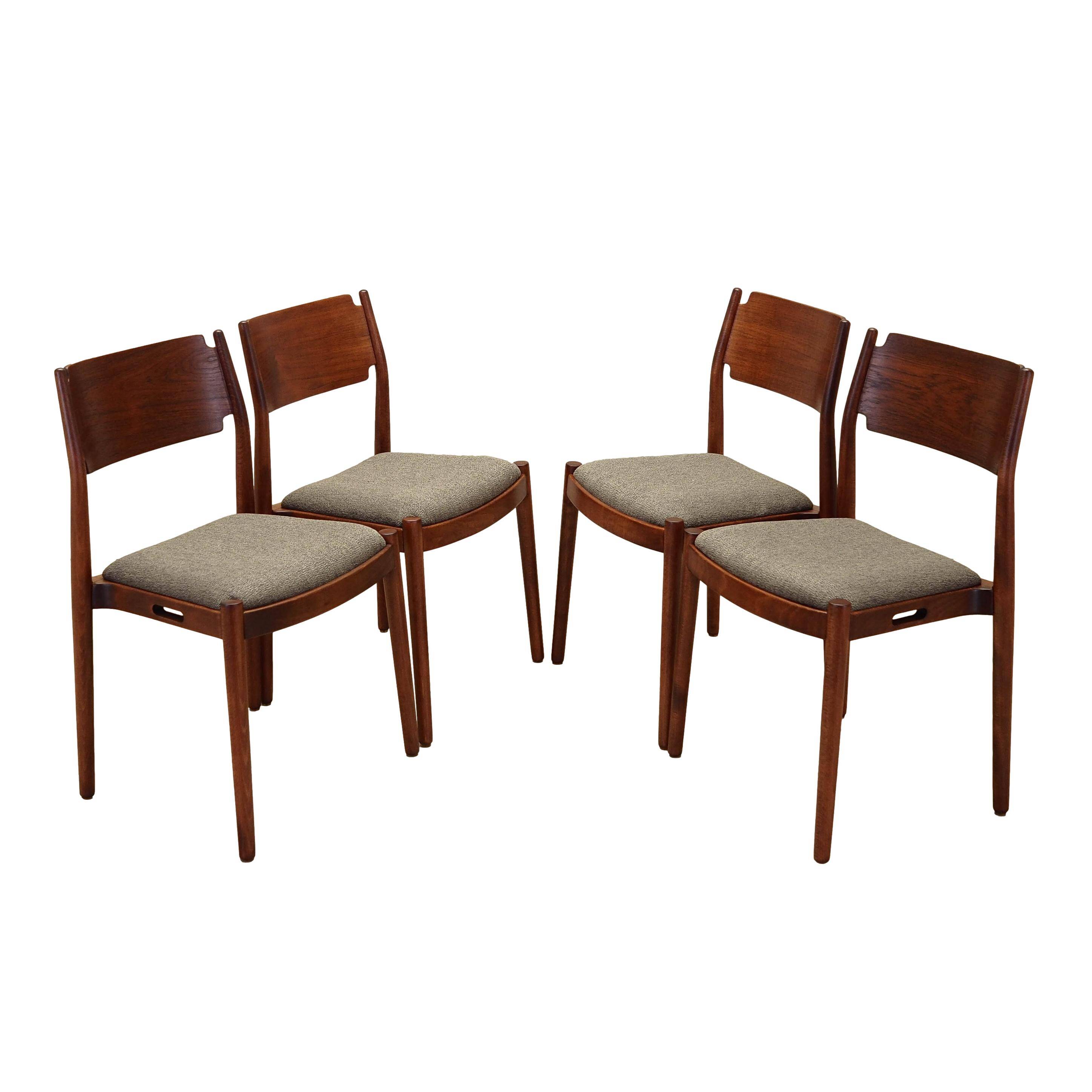 Set of four chairs, Danish design, 1970s, production: Denmark