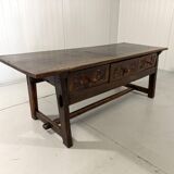 Brutalist antique Spanish coffee table