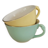 Set of 2 Faïences d'Orchies coffee cups