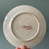 Series of 12 mismatched Terre de Fer dessert plates