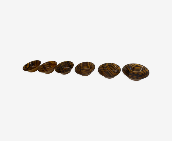Set de six coupelles collection domino