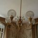 Lustre cinq branches doré laiton