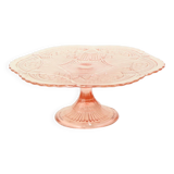 Art Deco Pink Cake Stand Standard Depression Glass 33cm