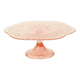 Art Deco Pink Cake Stand Standard Depression Glass 33cm