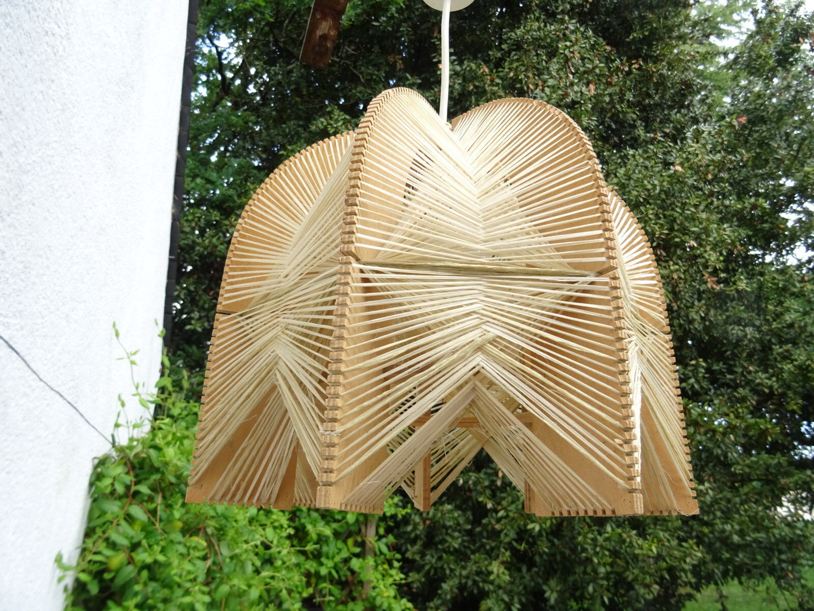 60s wire and wood hanging