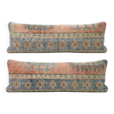 Set of 2 vintage Turkish cushion covers 41x119 cm
