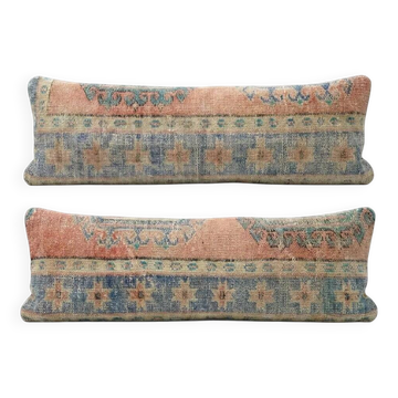 Lot de 2 housses de coussin turque vintage 41x119 cm