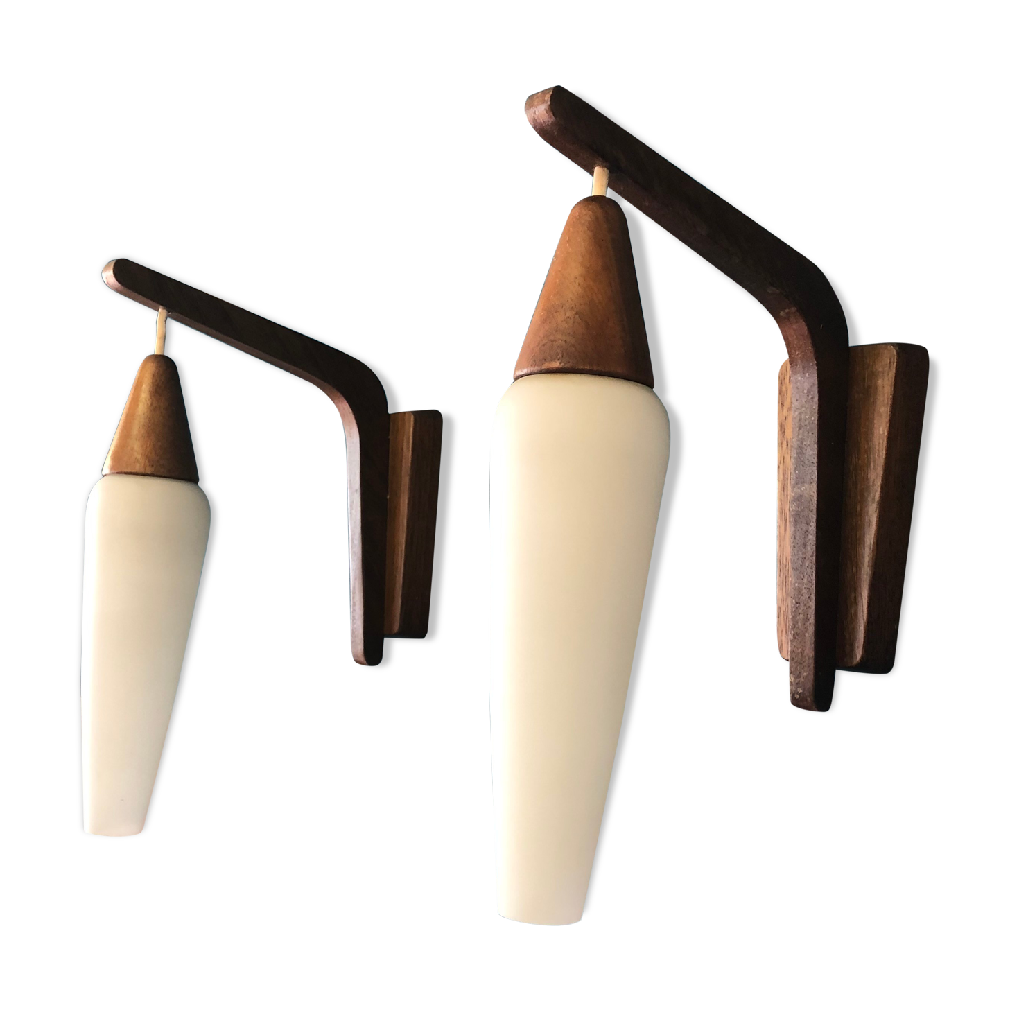Pair of Scandinavian wall lamps 50s
