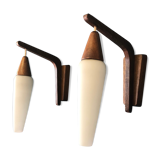 Pair of Scandinavian wall lamps 50s