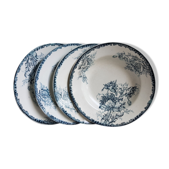 Saint Amand set of 4 soup plates