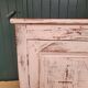 Antique low sideboard with powder pink patina – waxed solid wood