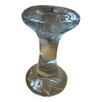 Glass Leaf Candle Holder