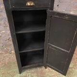 Vintage parisian black patinated buffet