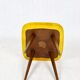 Tabouret caméléon jaune vintage, 1970