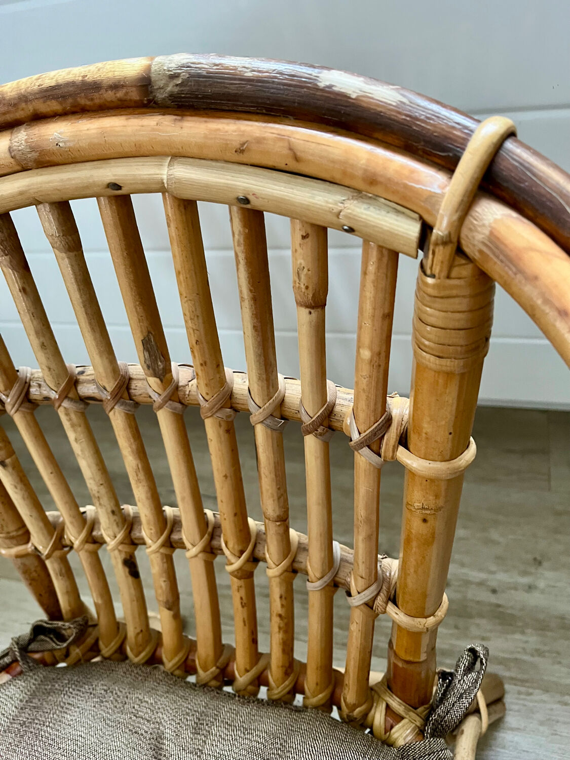 Child's rattan armchair