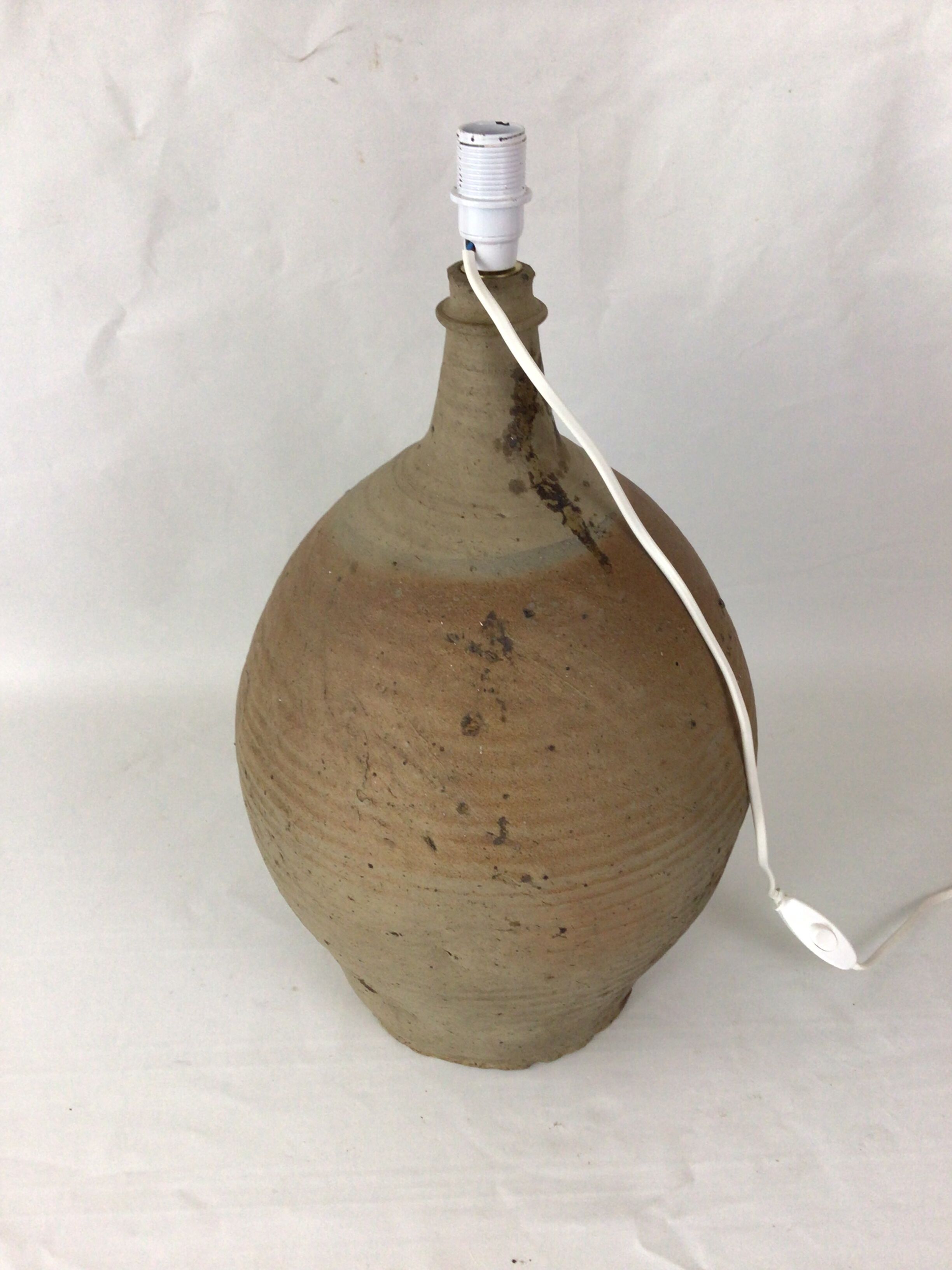 Sandstone lamp foot Puisaye H.49 cm