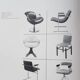 Rudi verelst "oslo" for novalux, pair of chromed metal and vinyl armchairs