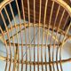 Vintage adult rattan armchair basket