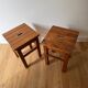 Paire de tabourets scandinave vintage