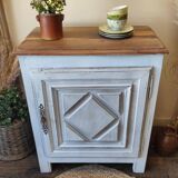 Confiturier en chêne et noyer