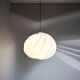 Harvey Guzzini Alicante Large White Acrylic Lamp with Sculptural Shape, 1960s