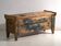 Antique chest painted blue made of pine – Central Europe, circa 1870