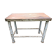 Vintage metal table from an industrial workshop for a makeover