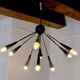 Sputnik 9-armed lustre, Italy, 1960