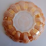 Plat 3 compartiments Anchor Hocking usa corail